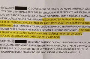 Presidência recebe denúncia de que Witzel atua para incriminar Bolsonaro 1