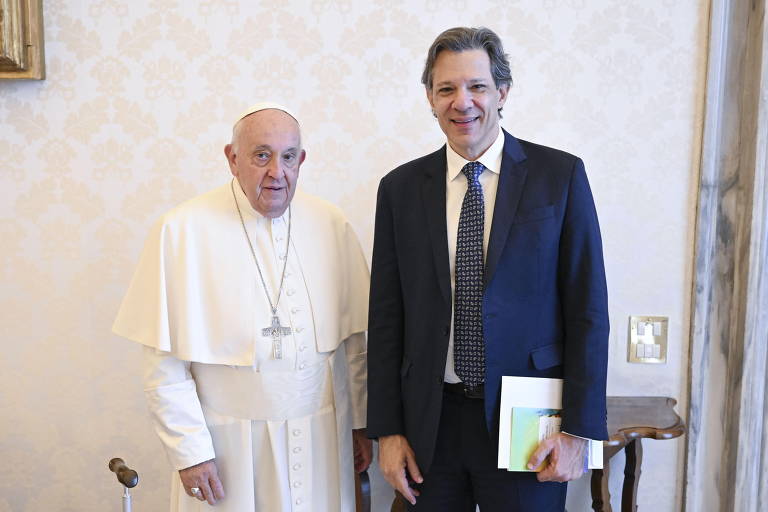 Haddad se reúne com Papa Francisco para discutir taxação de super-ricos