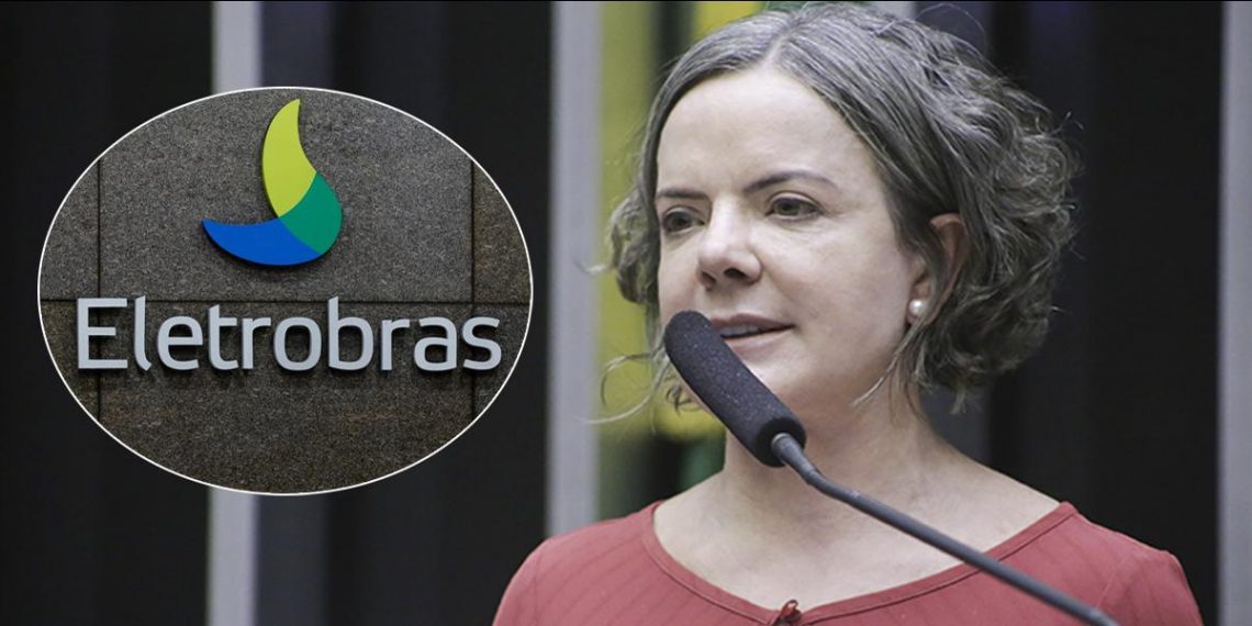 Gleisi Hoffmann apoia greve na Eletrobras e defende que empresa 'volte a ser do povo'