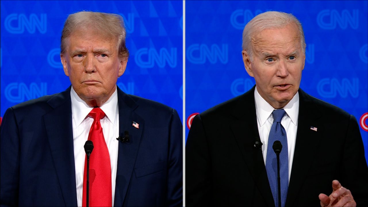 Para 67% do público da CNN, realizadora do 1º debate presidencial dos EUA, Trump venceu Biden 1