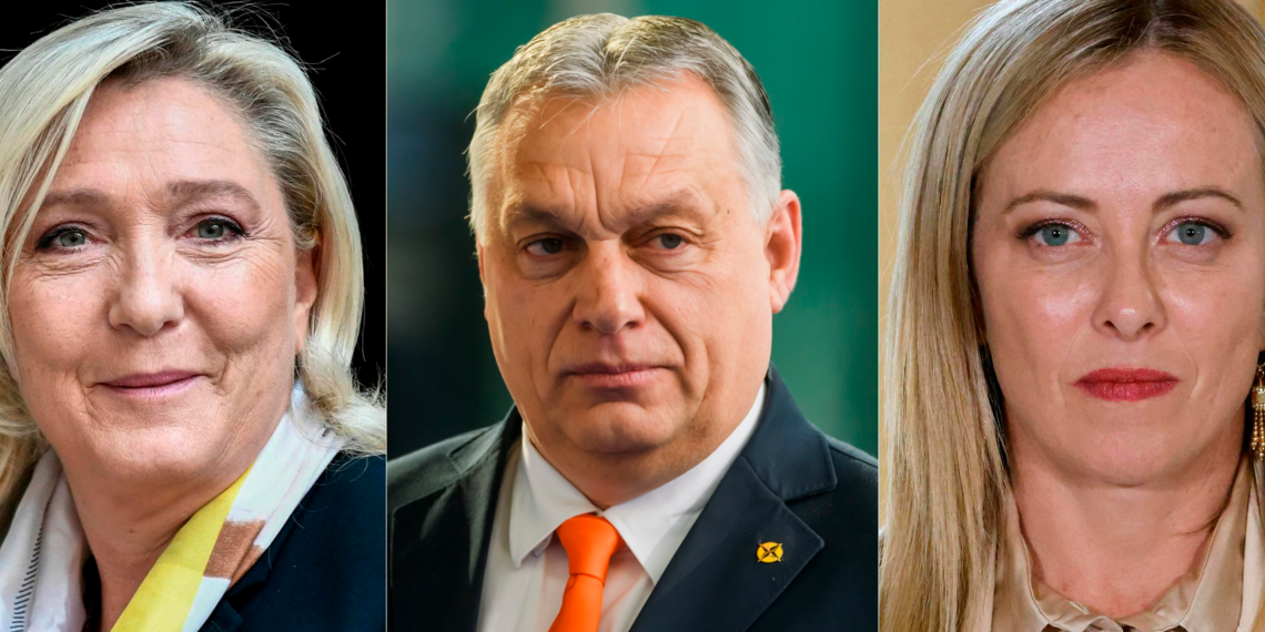 Orbán propõe pacto eleitoral entre Meloni e Le Pen para o Parlamento Europeu