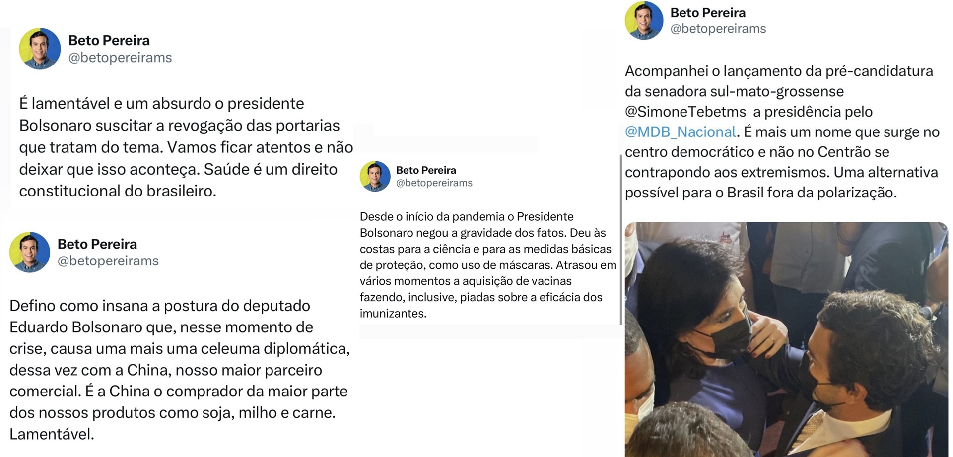 Tucano apaga críticas a Bolsonaro enquanto busca apoio do PL para eleição 2