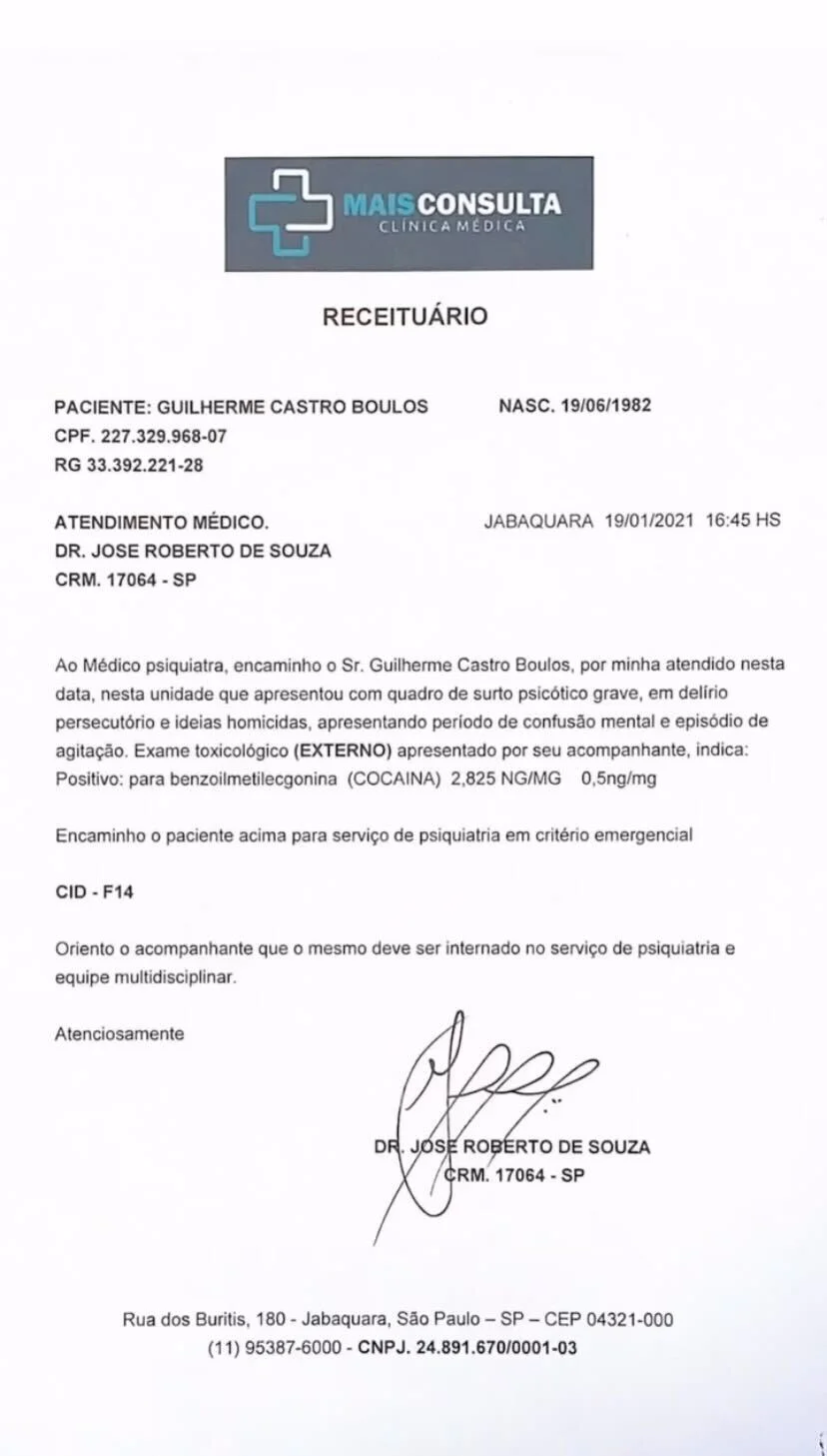 Pablo Marçal apresenta suposto receituário de consumo de cocaína por Guilherme Boulos 1