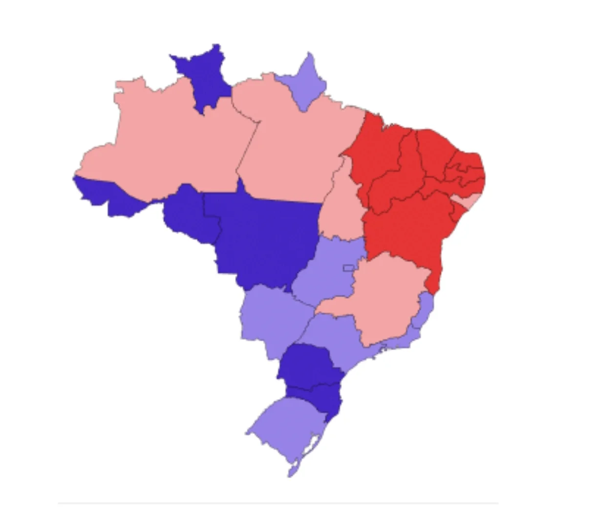 Se Brasil utilizasse sistema de delegados dos EUA, projeção mostra como seria o resultado das eleições de 2022