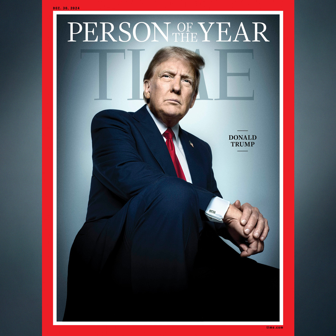 Revista Time elege Donald Trump como a personalidade de 2024: ‘Retomada histórica’ 2